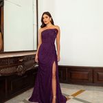 Vestido Longo Calyra Roxo