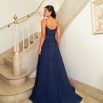 Vestido Longo Nyra Azul marinho 