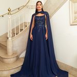 Vestido Longo Nyra Azul marinho 