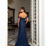 Vestido Longo Athera Azul Marinho