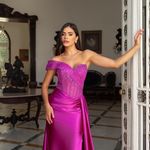 Vestido Longo Elowen Fucsia