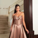 Vestido Longo Doréa  Rose