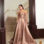 Vestido Longo Doréa  Rose