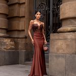 Vestido Longo Kaeliza Marrom 