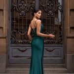 Vestido Longo Elenya Verde Esmeralda