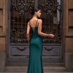 Vestido Longo Elenya Verde Esmeralda