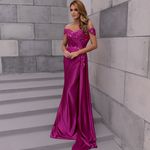 Vestido Longo Elowra  Fucsia 