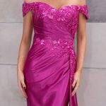 Vestido Longo Elowra  Fucsia 