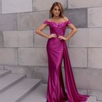 Vestido Longo Elowra  Fucsia 