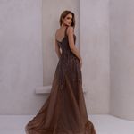 Vestido Longo Vessia Marrom 