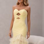 Vestido Longo Avenis Amarelo 
