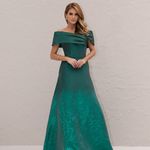 BSTH14 Vestido Longo Olyris Verde Esmeralda 