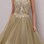 Vestido Longo Vessira Verde Oliva 