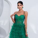 Vestido Curto Latifah Verde 