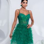 Vestido Curto Latifah Verde 