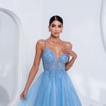 Vestido Curto Havenna Azul Serenity