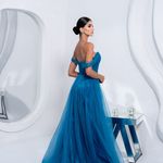 Vestido Longo Lys Turquesa
