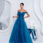 Vestido Longo Lys Turquesa