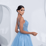 Vestido Curto Havenna Azul Serenity