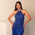 Vestido Longo Anastacia  Azul Royal