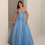 Vestido Longo Elara Azul 