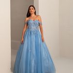 Vestido Longo Elara Azul 