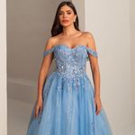 Vestido Longo Elara Azul 