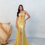 Vestido Longo Estelle  Amarelo