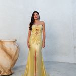 Vestido Longo Estelle  Amarelo
