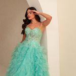 Vestido Longo Lorelei  Verde Tiffany
