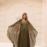 Vestido Longo Seralyn Verde Oliva