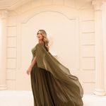 Vestido Longo Seralyn Verde Oliva