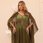 Vestido Longo Seralyn Verde Oliva