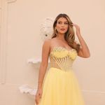 Vestido Longo  Marelis Amarelo