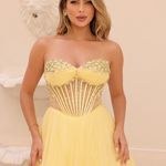 Vestido Longo  Marelis Amarelo