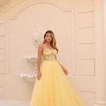 Vestido Longo  Marelis Amarelo