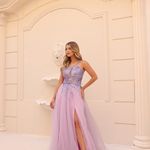 Vestido Longo Amelisse Lilas