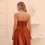 Vestido Longo Lysara Terracota