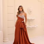 Vestido Longo Lysara Terracota