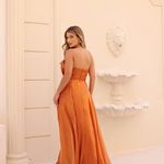 Vestido Longo Zirelle Terracota