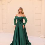Vestido Longo Lunera Verde Esmeralda
