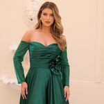 Vestido Longo Lunera Verde Esmeralda