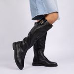 Bota Montaria Preta Cano Alto