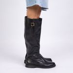 Bota Montaria Preta Cano Alto
