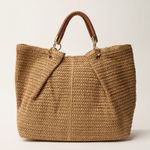 Bolsa Palha Alça Tresse Marrom