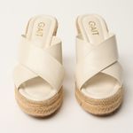 PRÉ-VENDA (embarque previsto 07/09) Sandália Anabela Corda Natural Off White