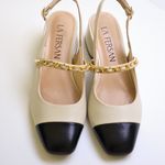 SLINGBACK PENÉLOPE  OFF WHITE/PRETO