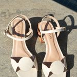 SANDÁLIA SALTO BLOCO LILLY  OFF-WHITE