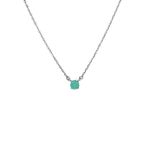 Colar Ponto de Luz 4 mm Aqua