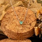 Colar Ponto de Luz 4 mm Aqua